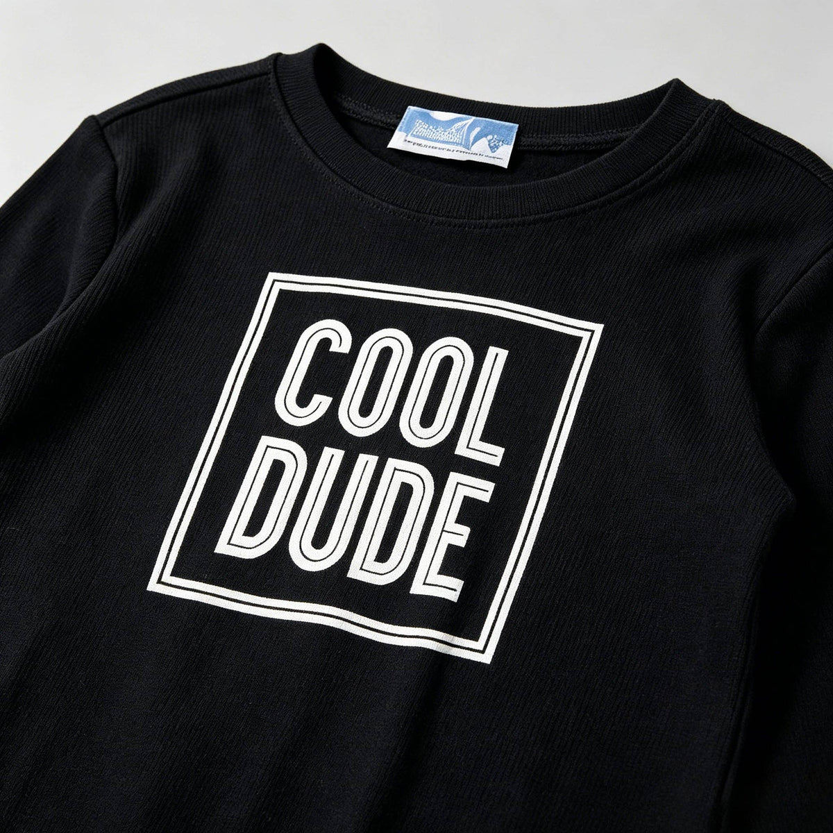 “Cool Dude" Waffle Knit Long Sleeve
