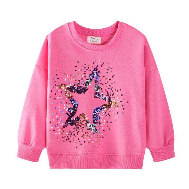 Star Sequin Sweatshirt