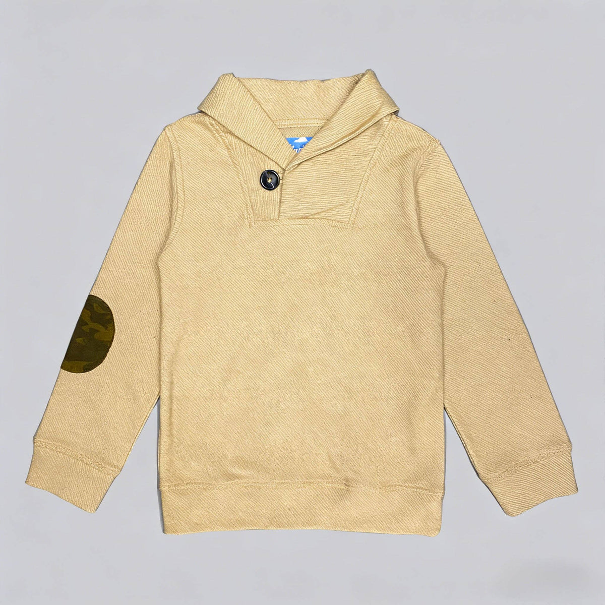 Tan Camo Elbow Patch Sweater