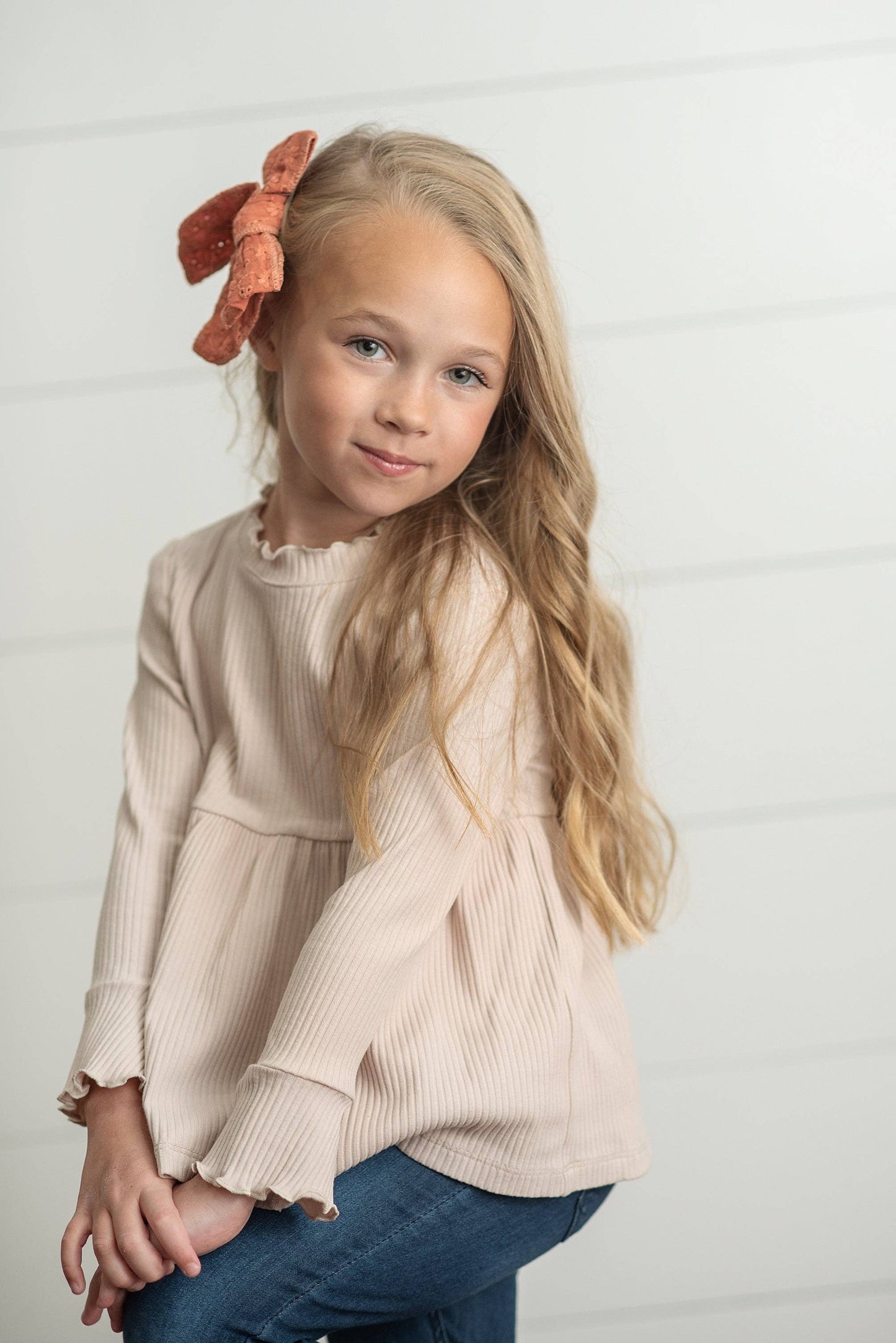 Long Sleeve Ribbed Top