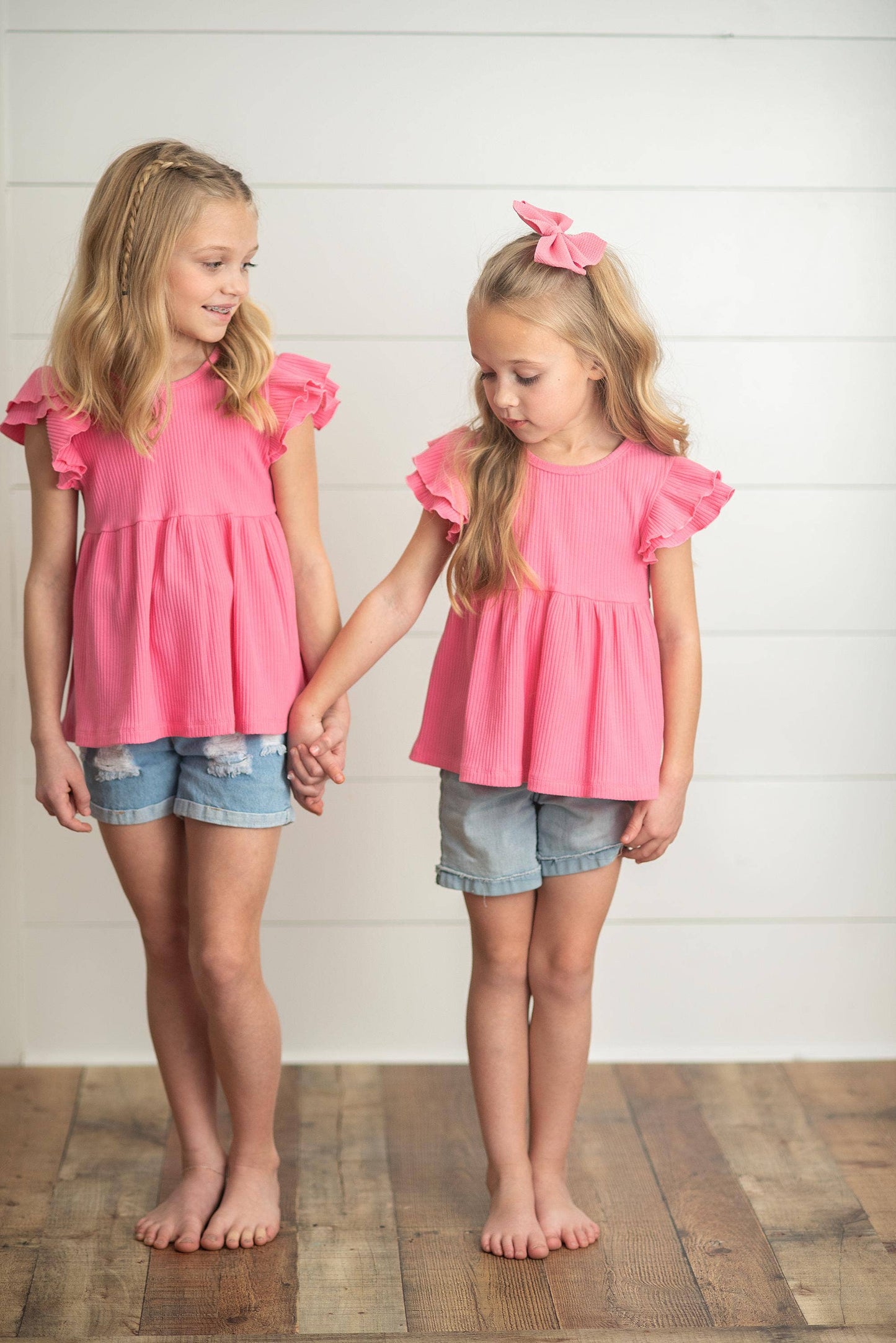 Pink Ruffle Shirt