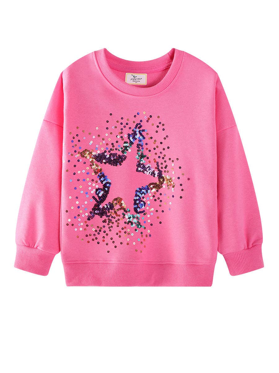 Star Sequin Sweatshirt