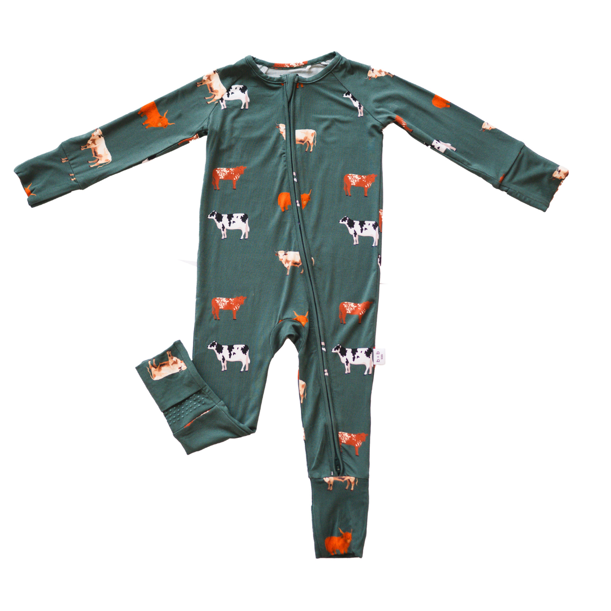 Green Cow Infant Pajamas