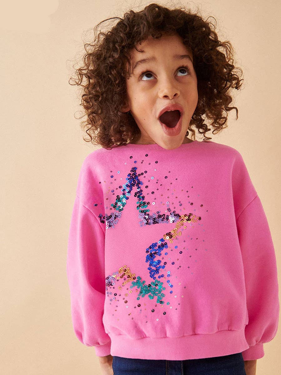 Star Sequin Sweatshirt