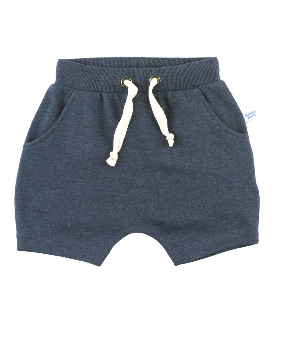 Boys Heather Navy Jogger Shorts