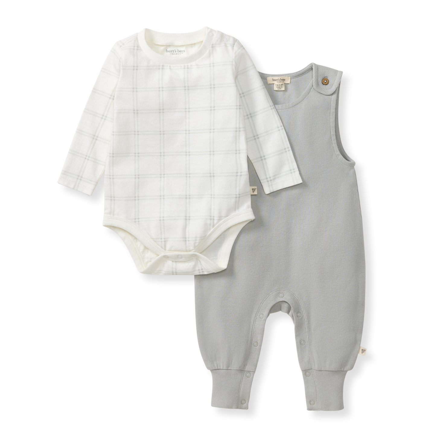 2pcs Plaid Infant Set