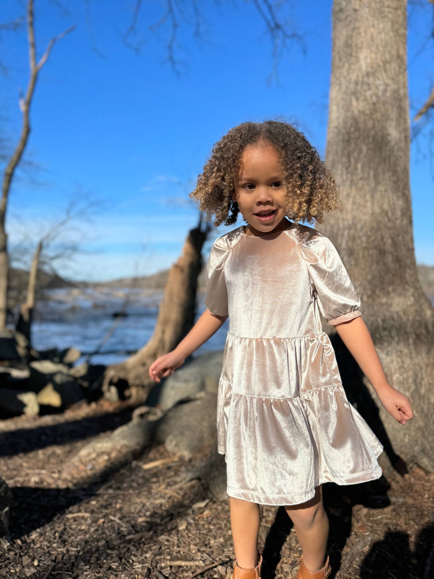 Alice Dress in Wheat