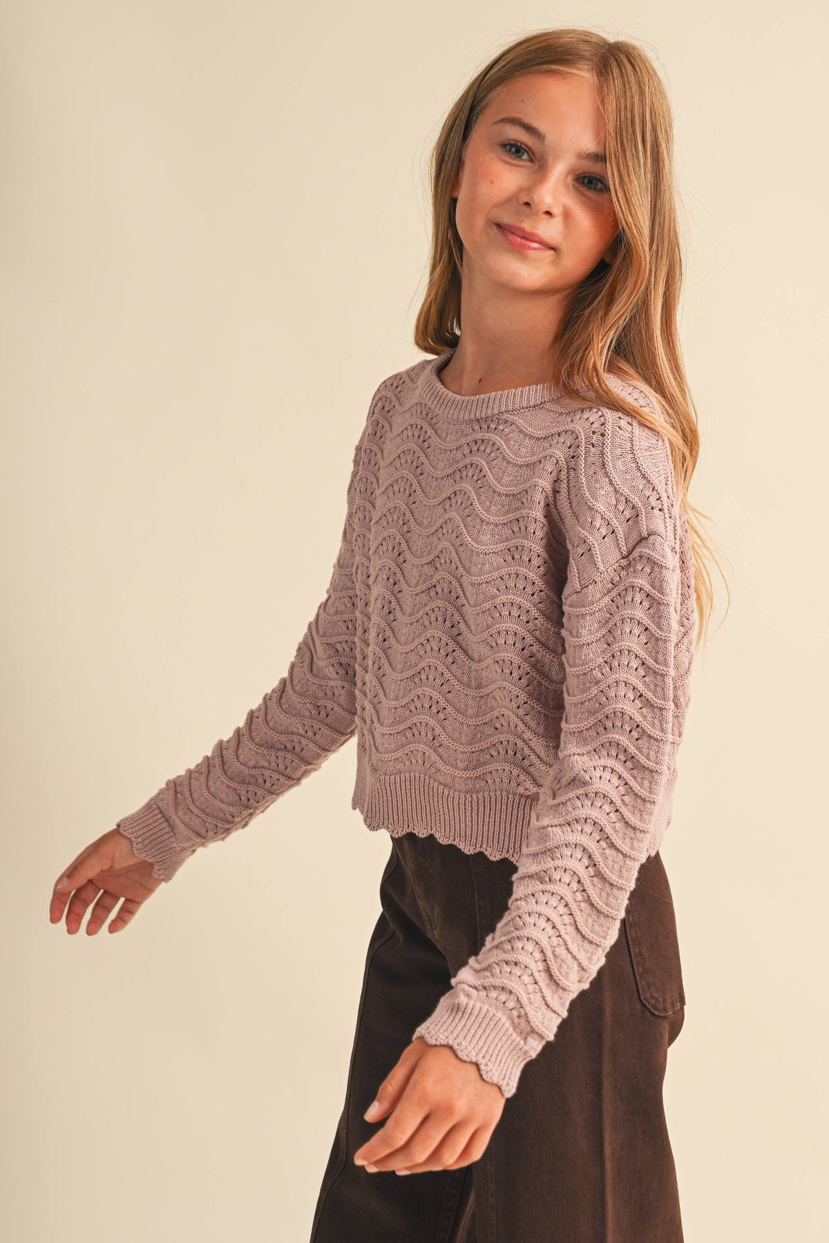 Light Lavender Pointelle