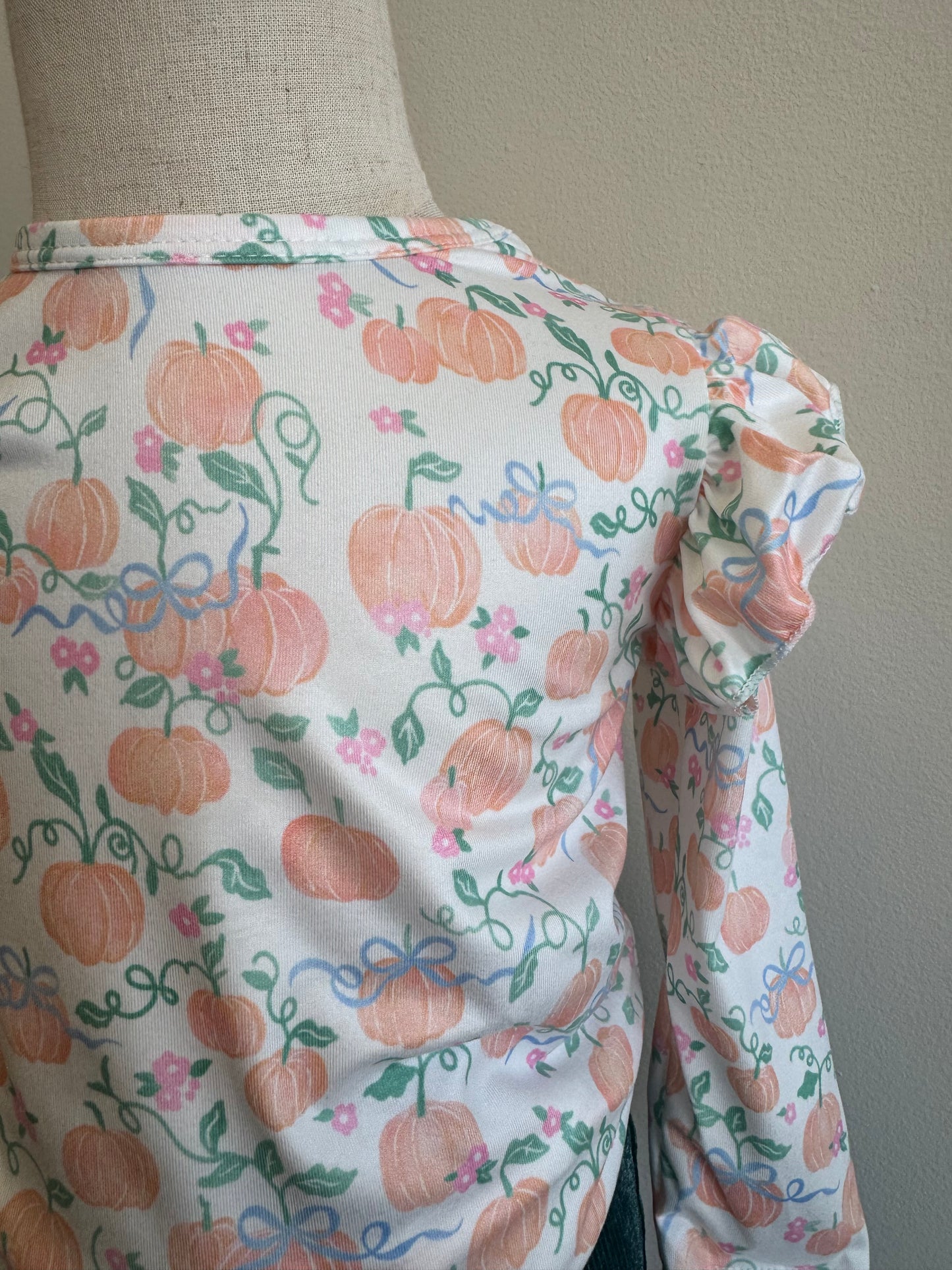 Pretty Pumpkin Ruffle Long Sleeve