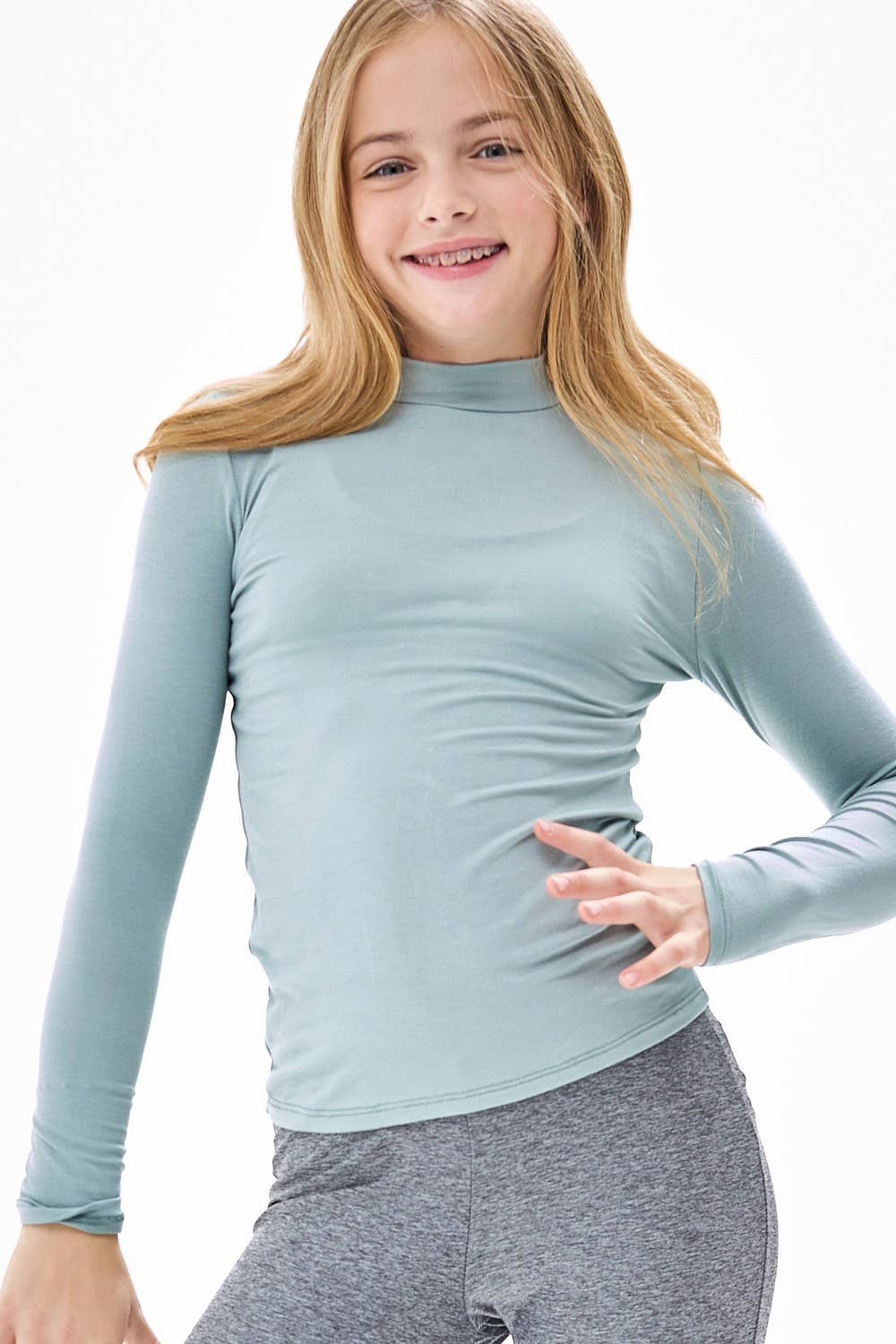 Long Sleeve Mock Neck