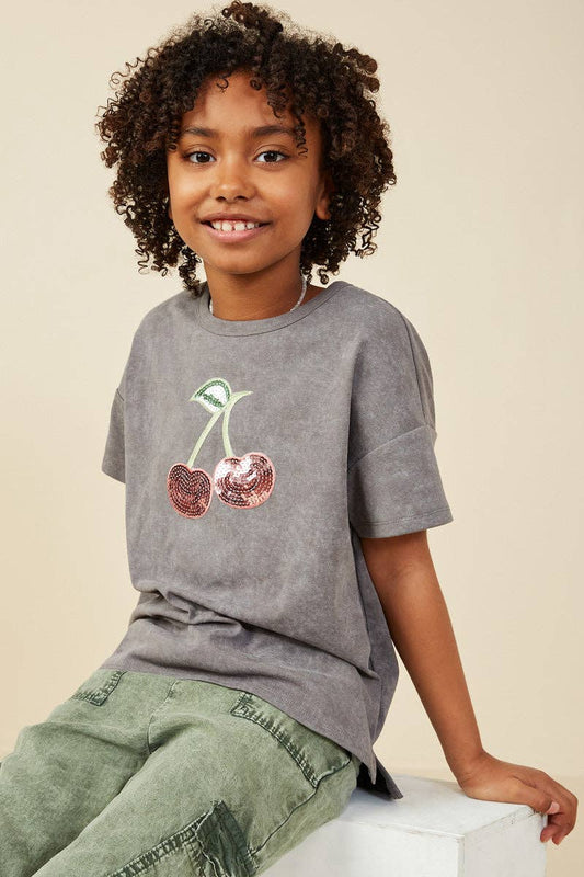 Sequin Cherry T-Shirt