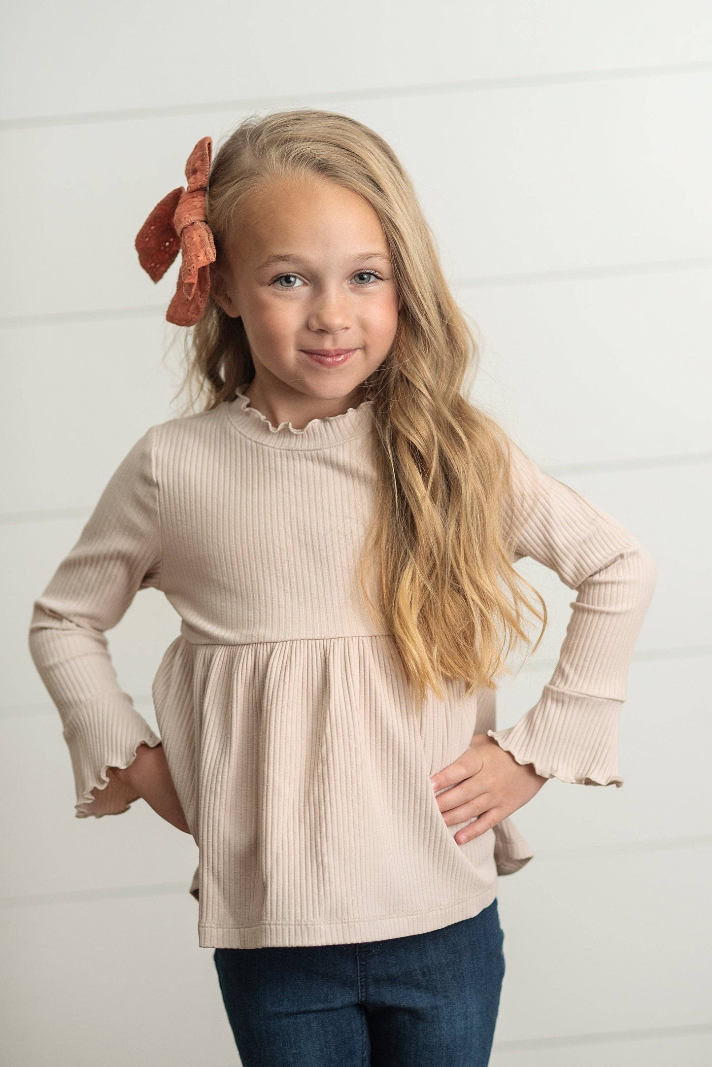 Long Sleeve Ribbed Top