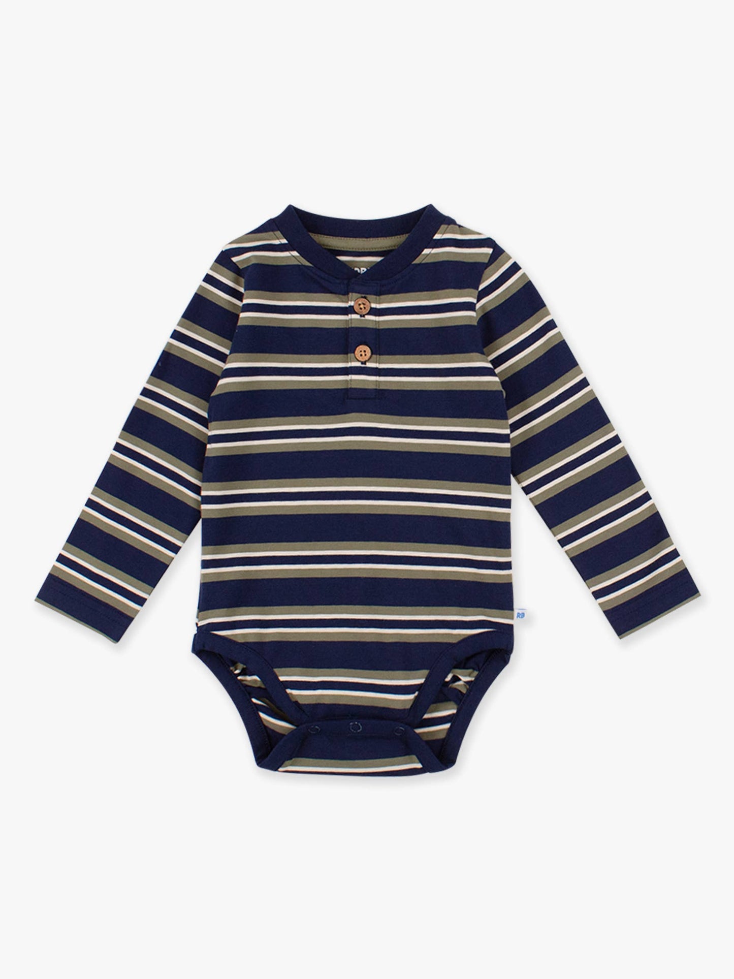 Navy & Olive Stripe Bodysuit