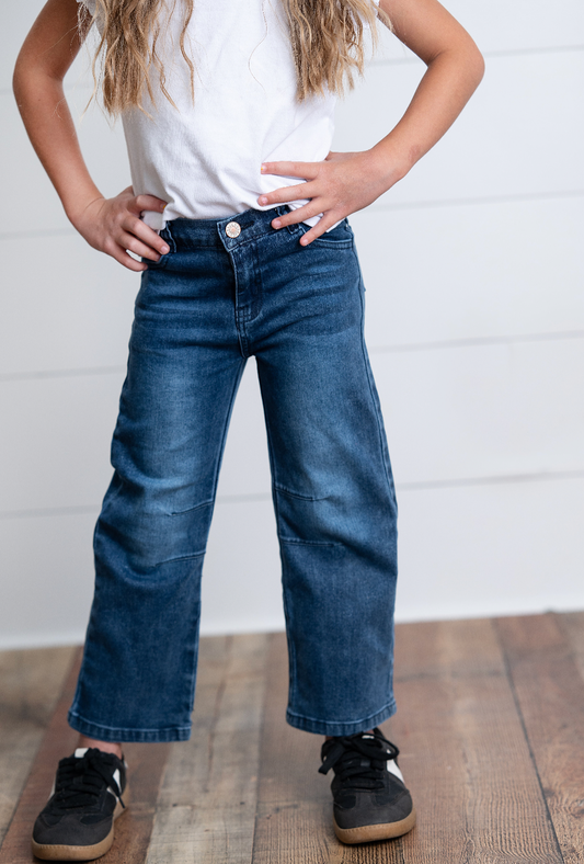 Medium Wash Barrel Jean