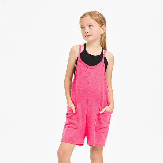 Pink Waffle Romper