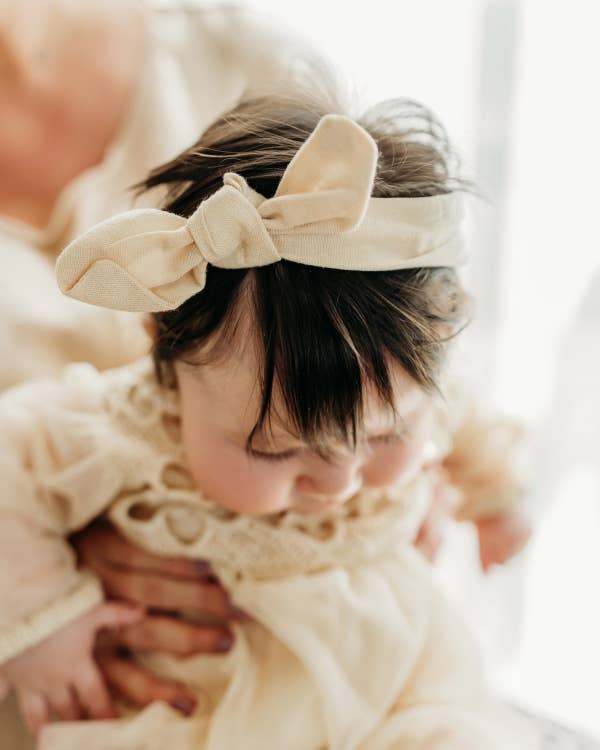 Thalia Crochet Lace Tutu Romper & Headband (Organic Cotton)