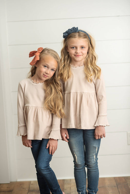 Long Sleeve Ribbed Top