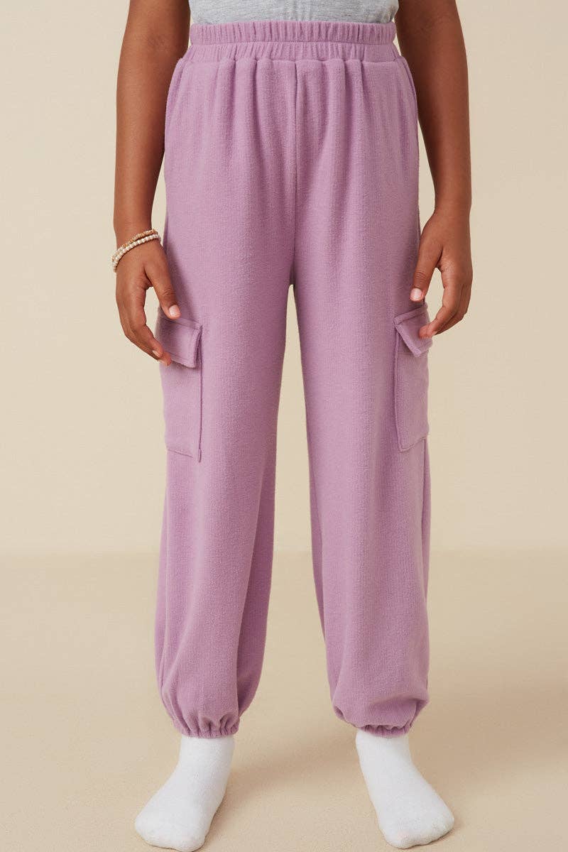 Lavender Ribbed Joggers