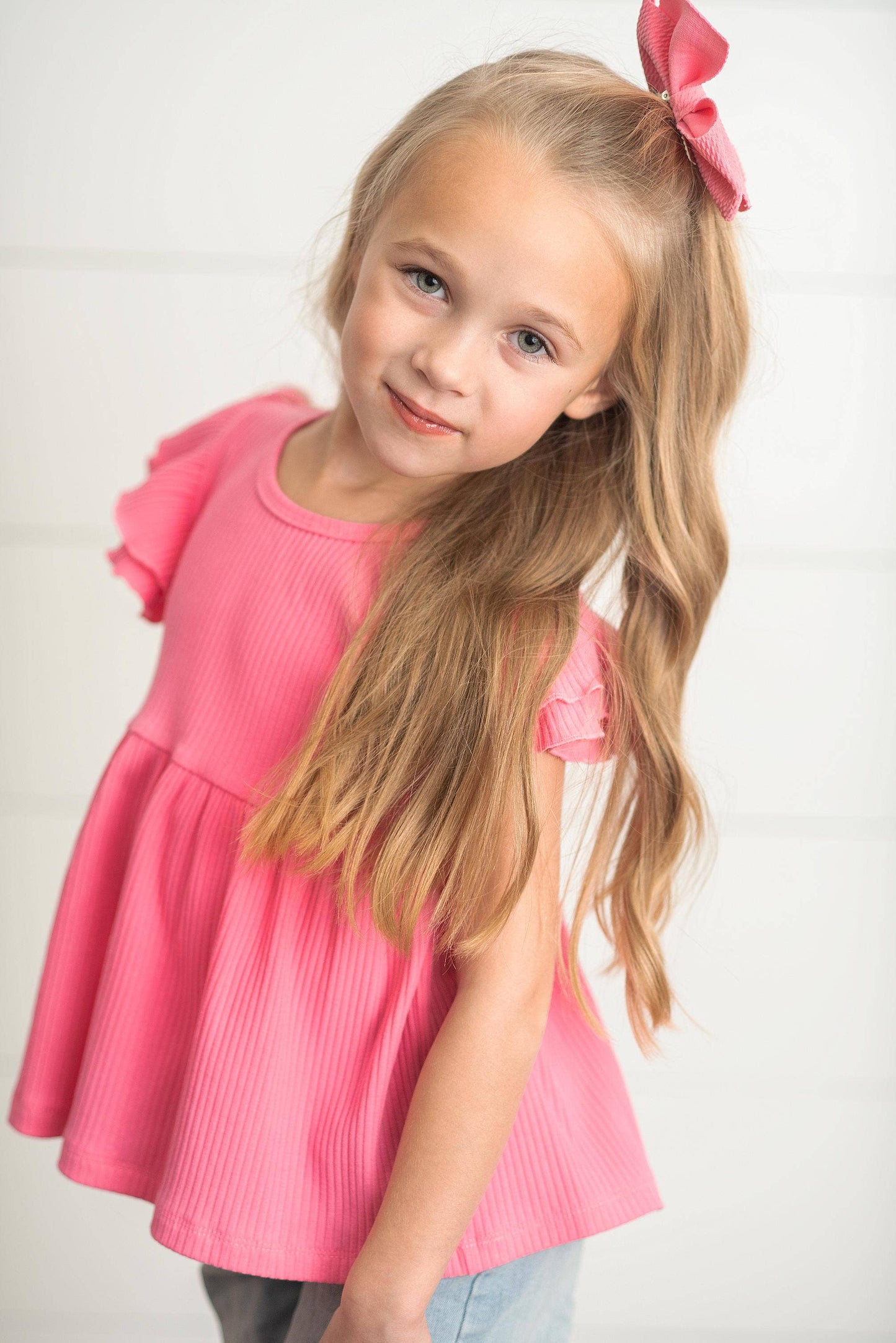 Pink Ruffle Shirt
