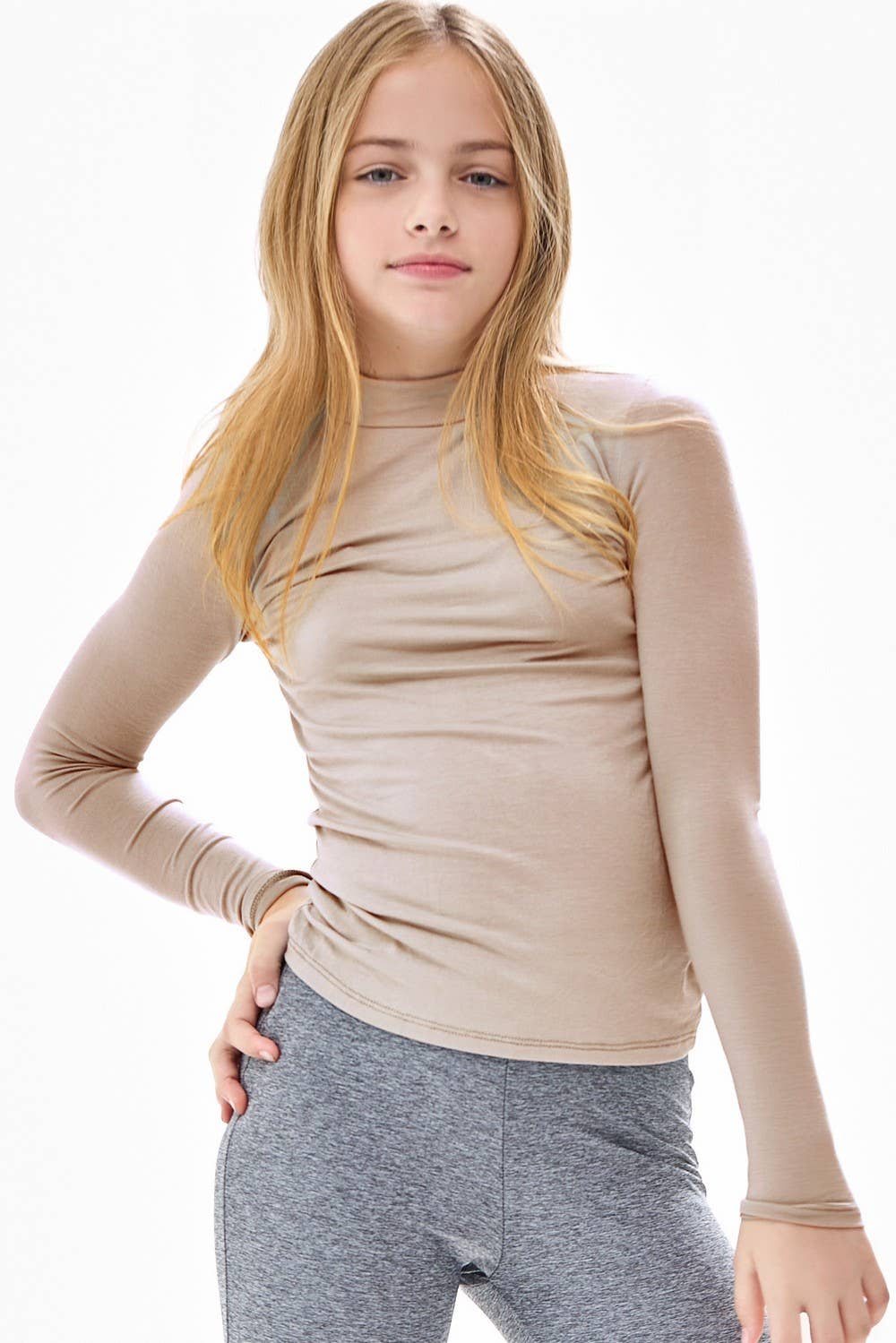 Long Sleeve Mock Neck