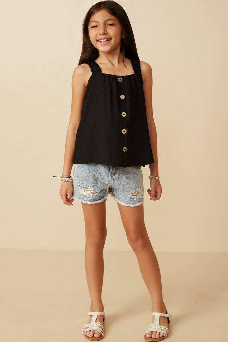 Layla Black Ruffle Tank
