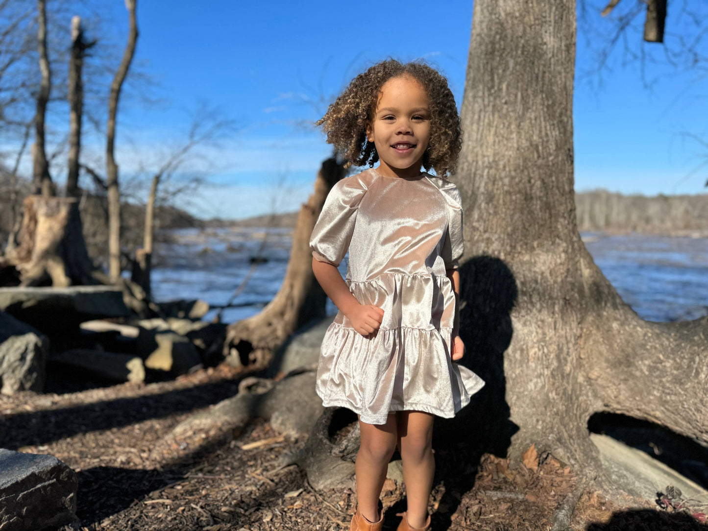 Alice Dress in Wheat