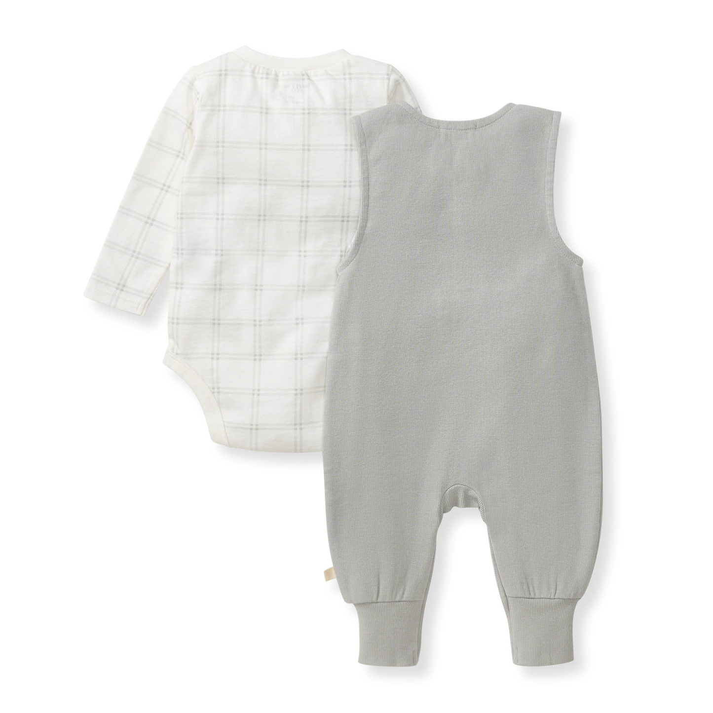 2pcs Plaid Infant Set