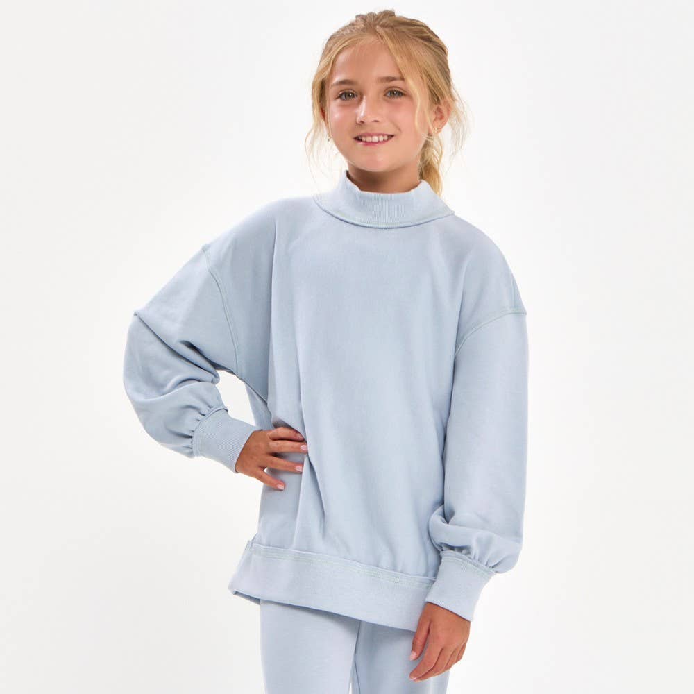 Lila Comfy Mockneck