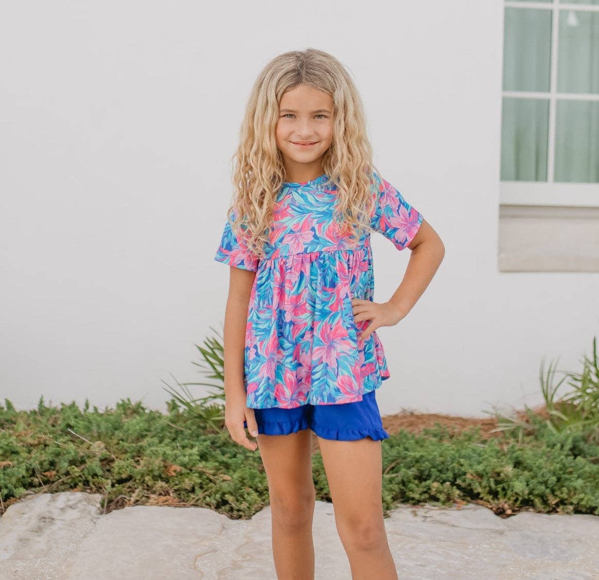 Tropical Floral Short Set