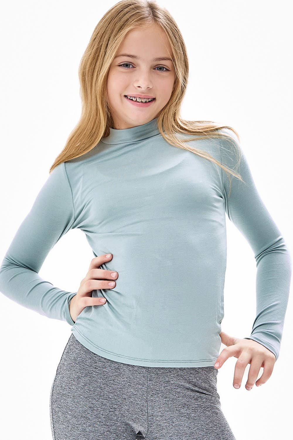 Long Sleeve Mock Neck