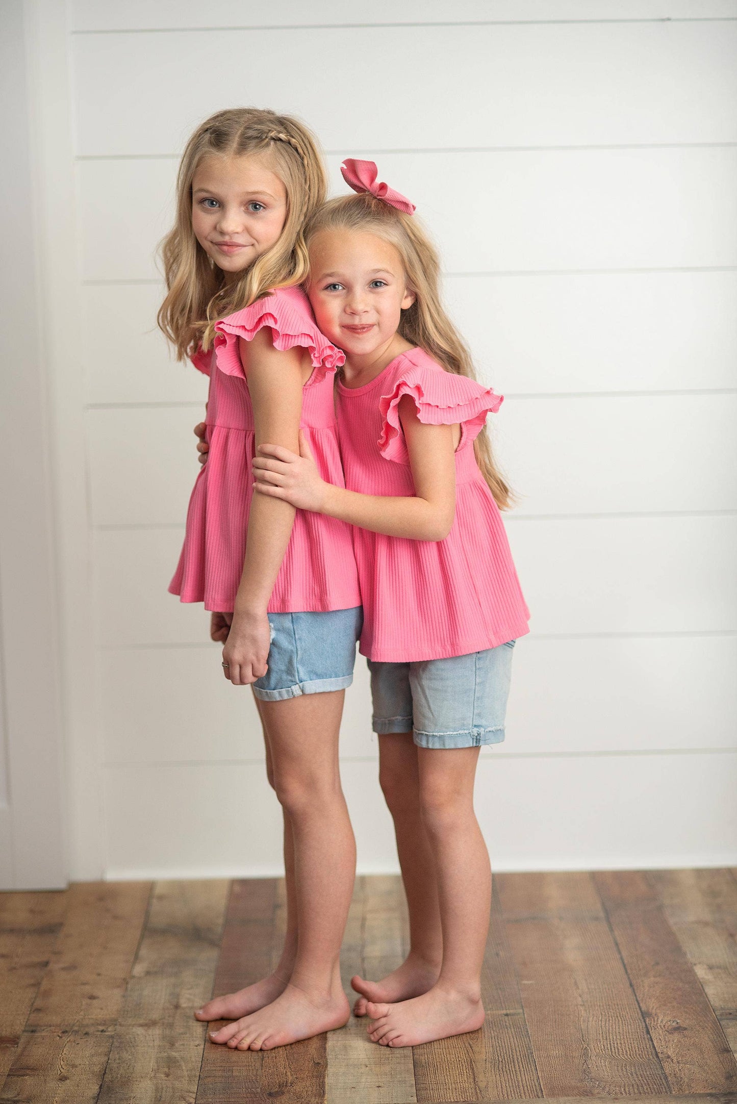Pink Ruffle Shirt