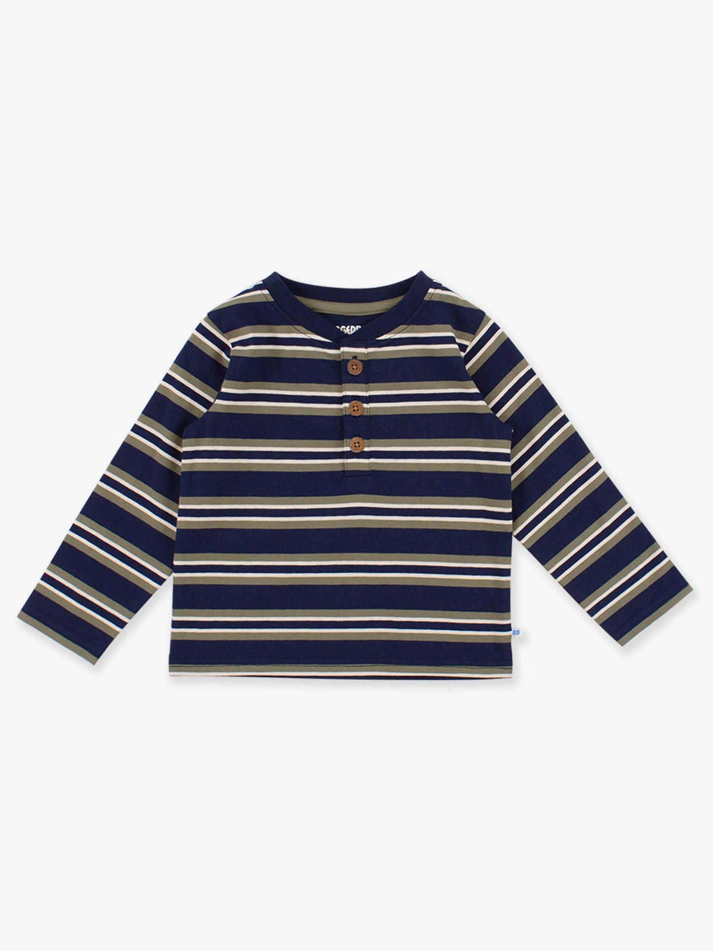 Navy & Olive Stripe Long Sleeve