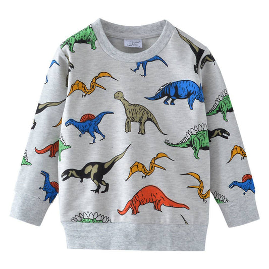 Grey Dino crewneck