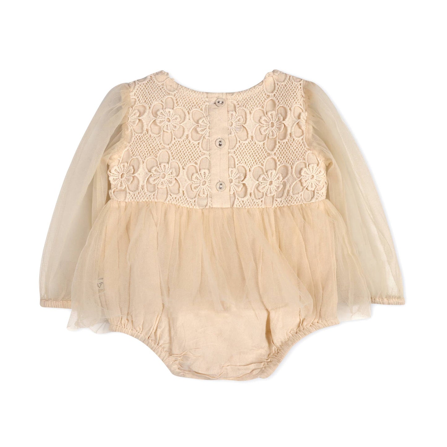 Thalia Crochet Lace Tutu Romper & Headband (Organic Cotton)