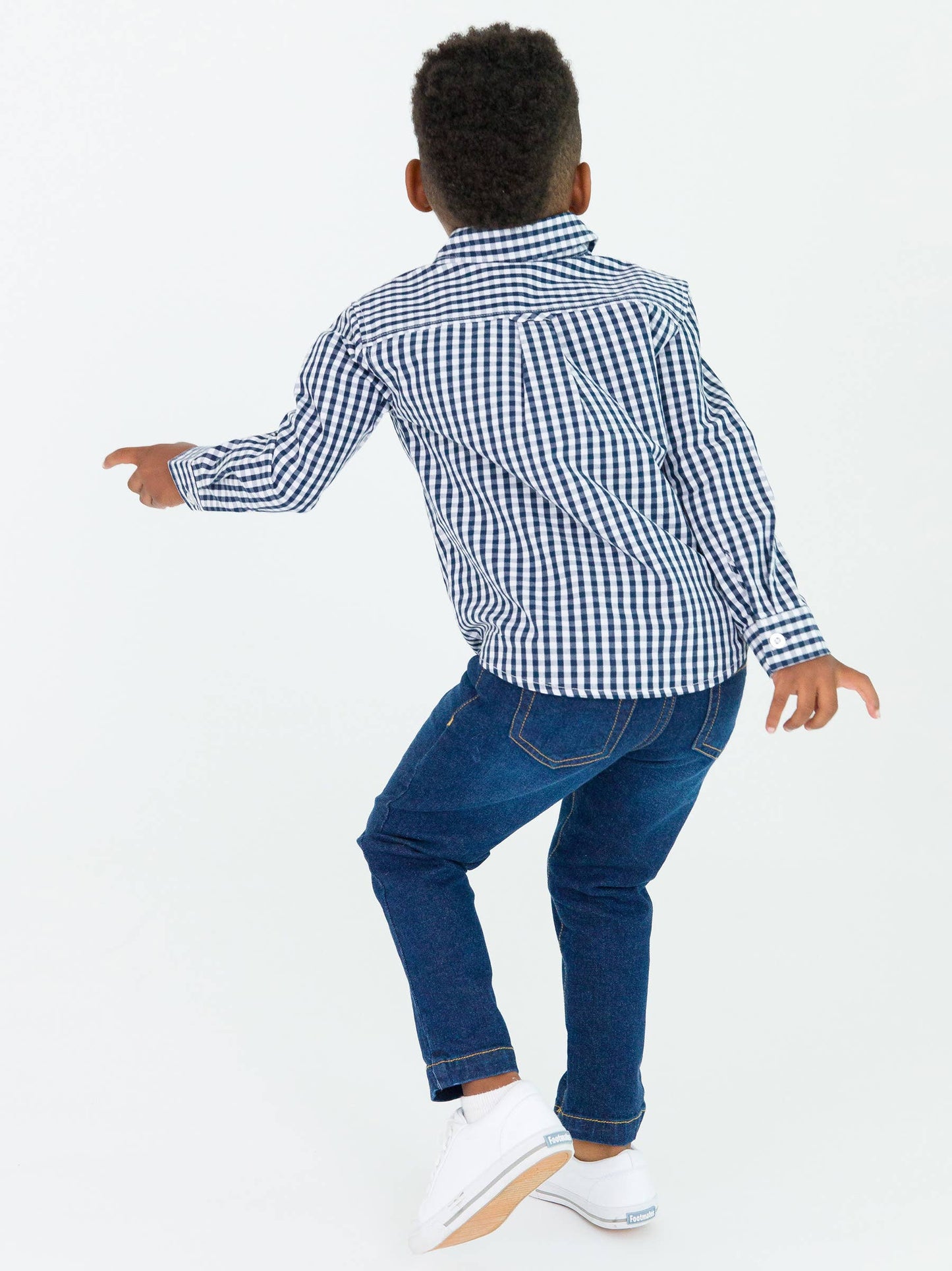 Medium Wash Stretch Denim Pull-on Jeans