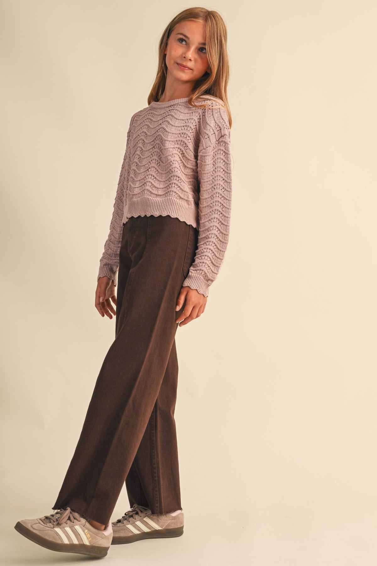 Light Lavender Pointelle