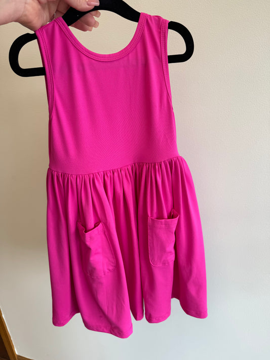 Pink Tank Twirl Dress