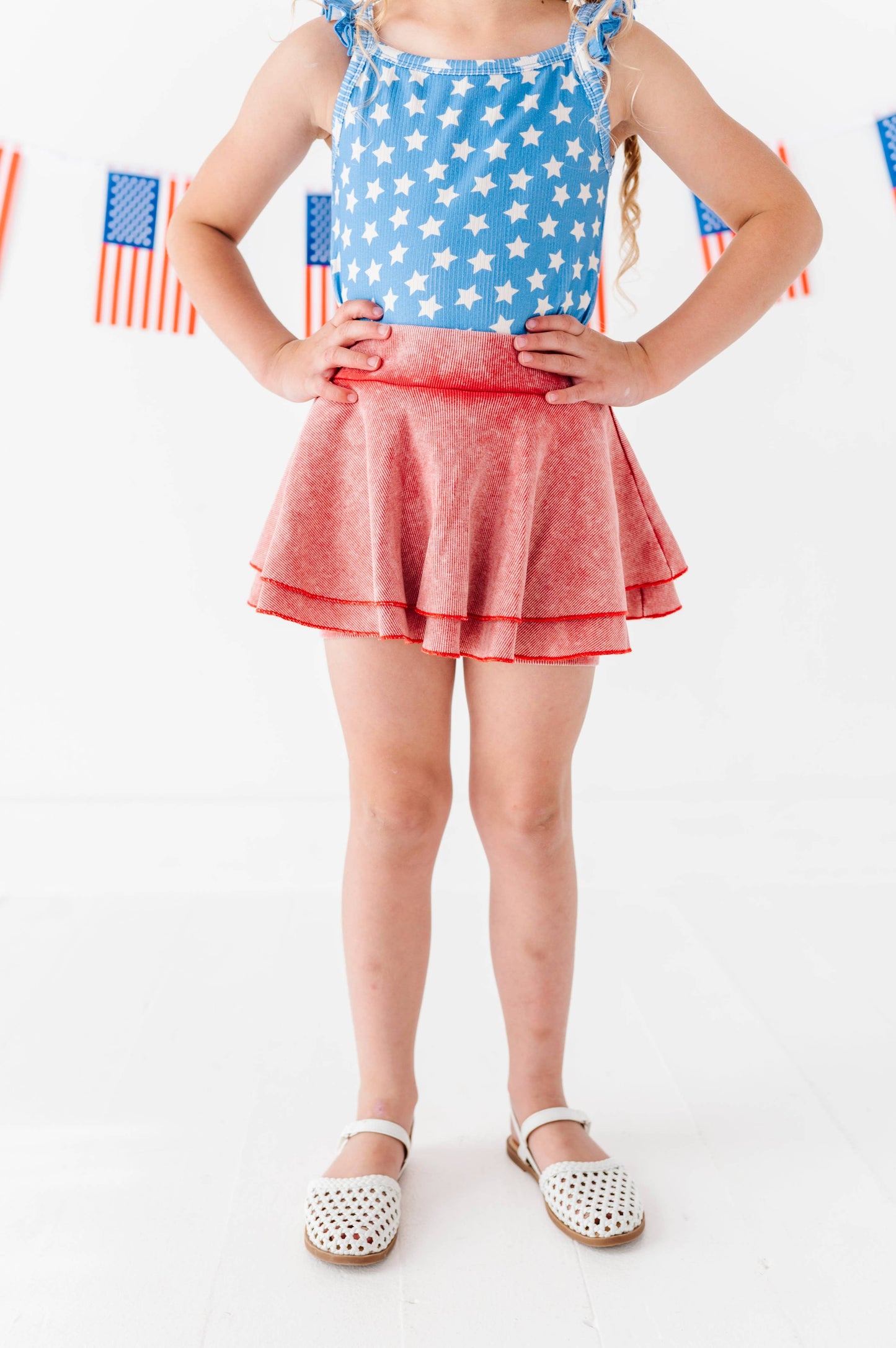 RED | Vintage RIB Skort