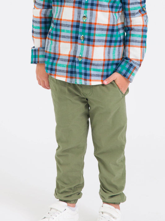 Boys Dusty Olive Jogger Pants