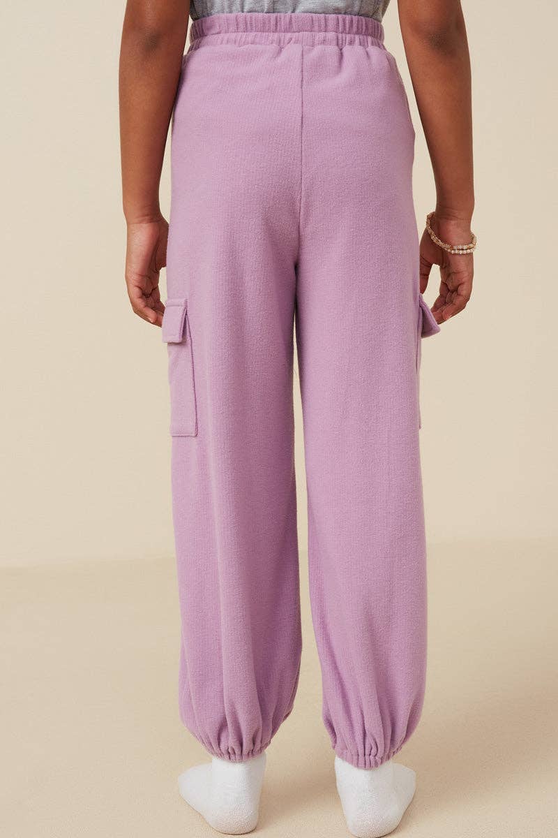 Lavender Ribbed Joggers