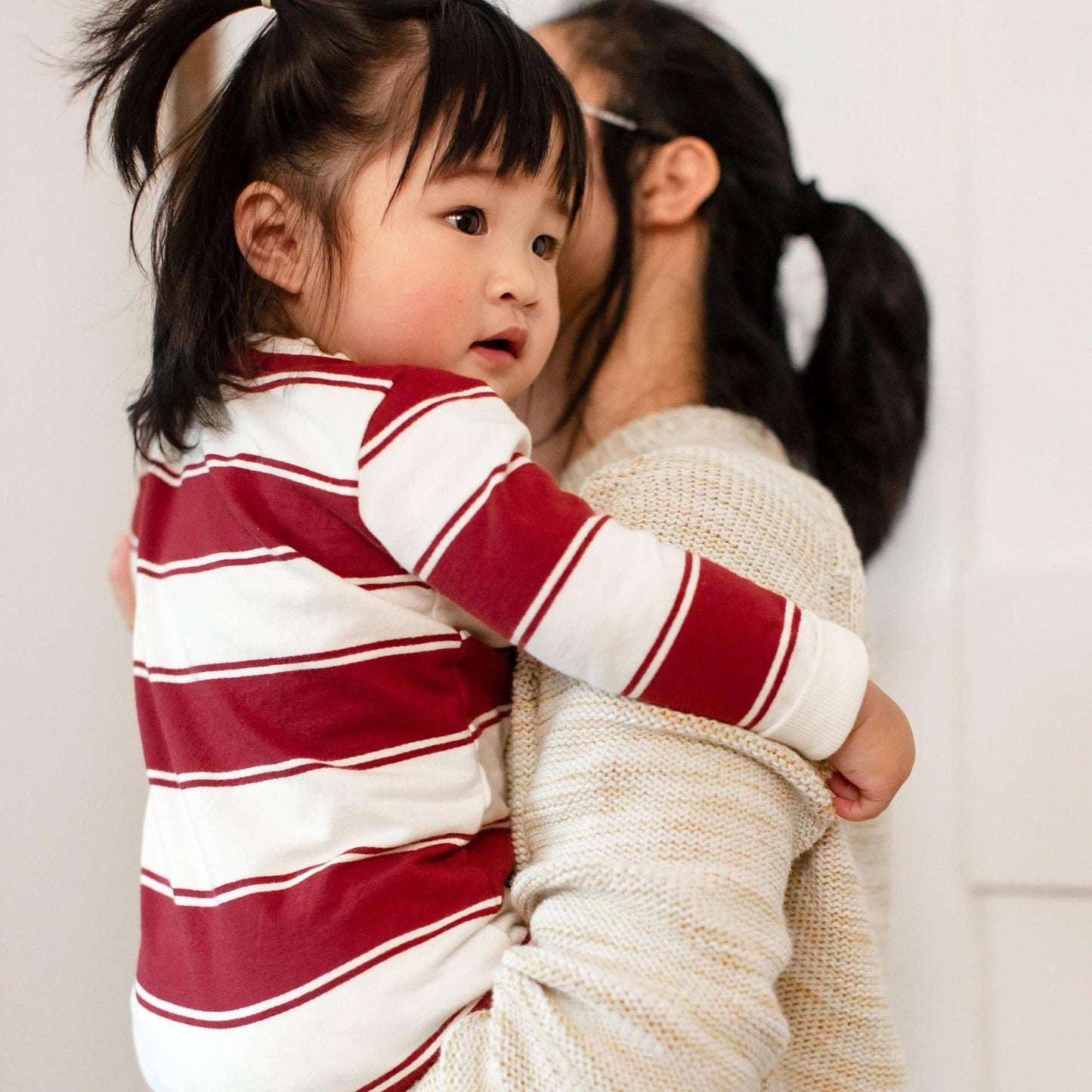 Stripe Jumpsuit - Brick Red