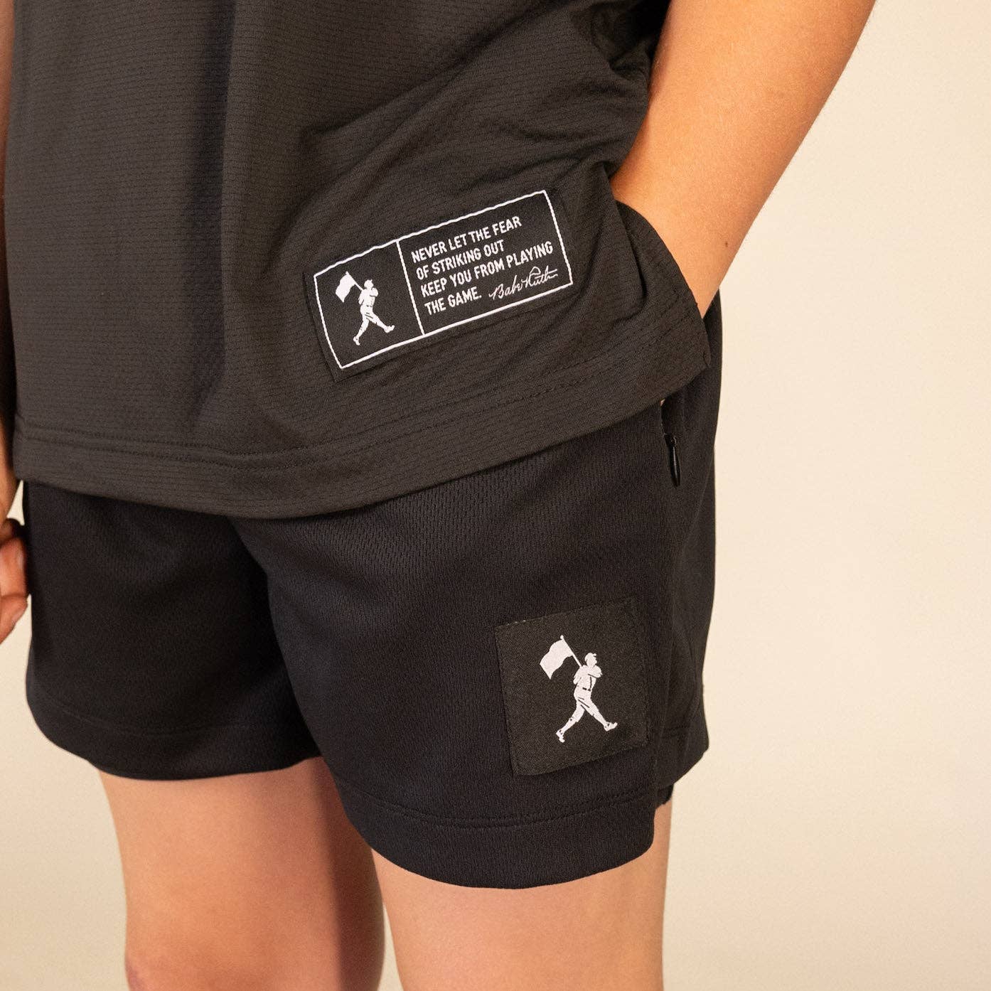 Diamond Air Liner Mesh Training Shorts (Black) - Youth