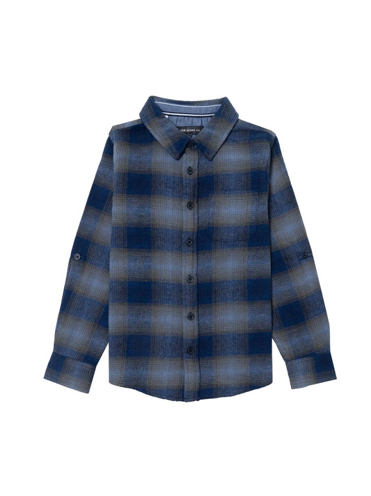 Blue Plaid Long Sleeve