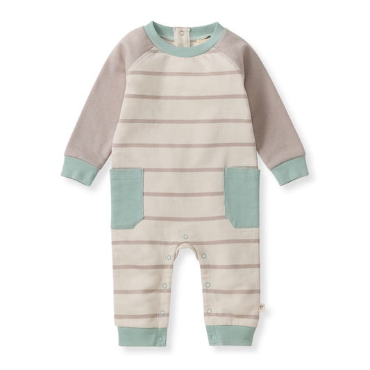 Basic Stripe Baby Boy Jumpsuit