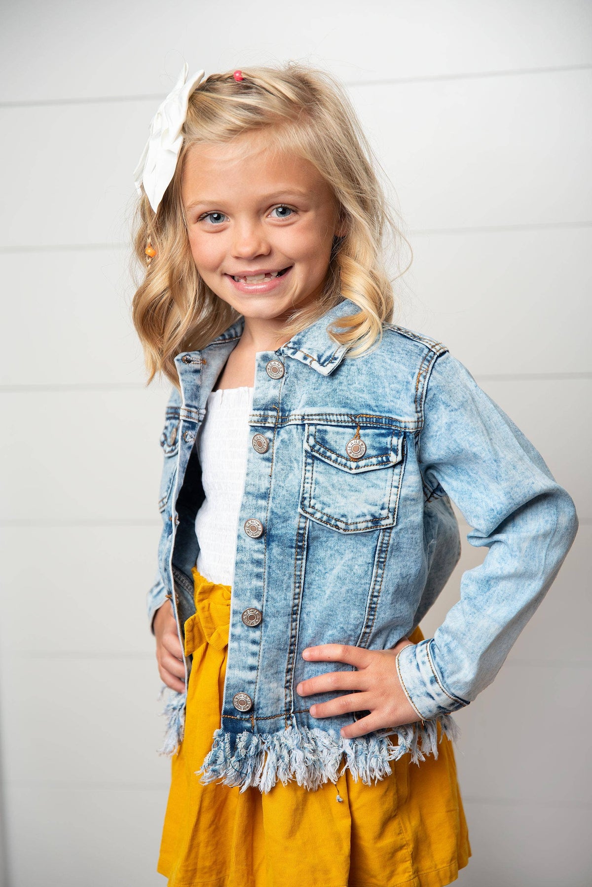 Denim Fringe Jacket
