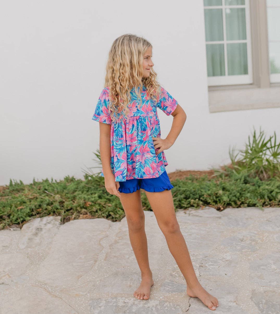Tropical Floral Short Set