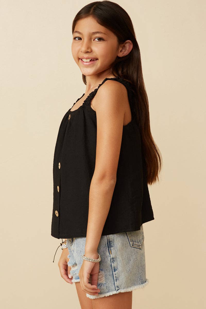 Layla Black Ruffle Tank