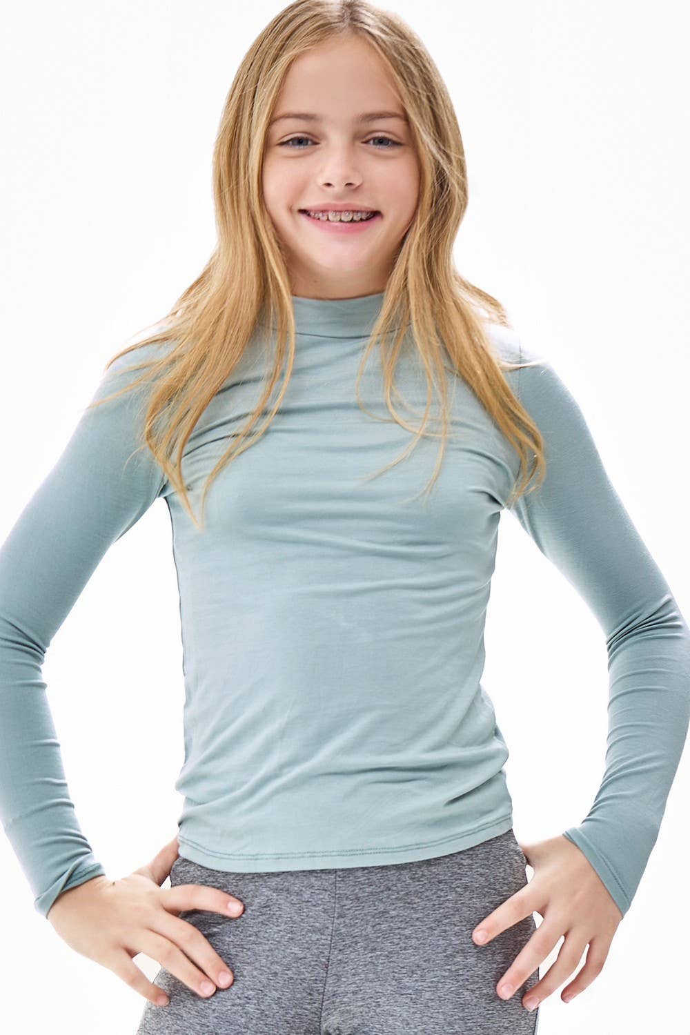 Long Sleeve Mock Neck