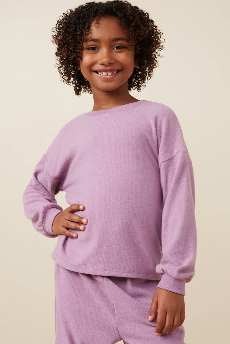 Lavender Ribbed Long Sleeve