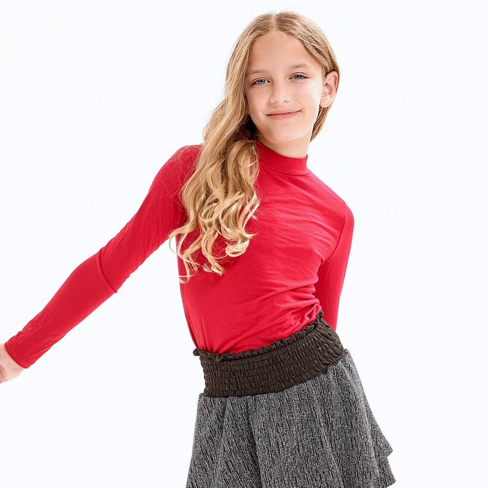 Long Sleeve Mock Neck